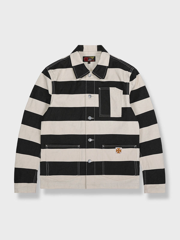 16oz canvas striped jacket