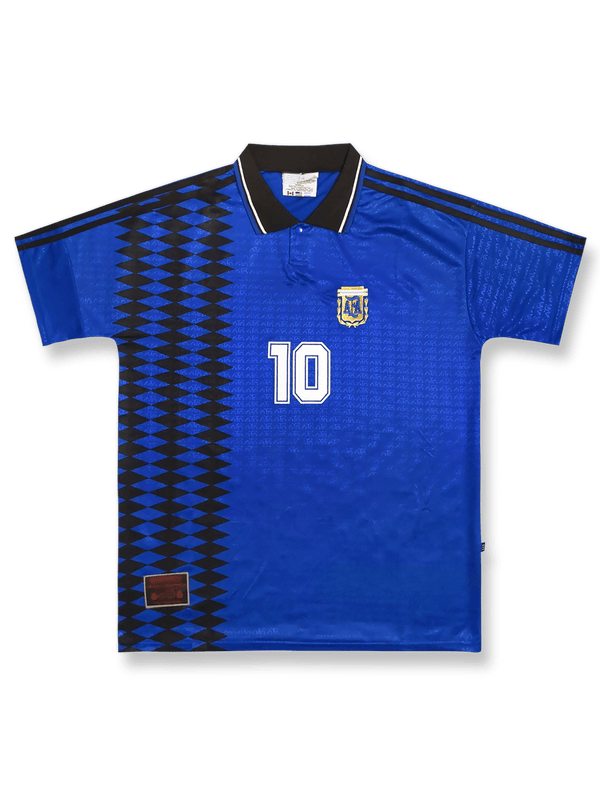 製品画像：1994 年ワールドカップ アルゼンチン代表 10 番マラドーナ ユニフォームの正面図