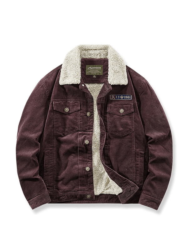 PESSOA | 4-color fleece-lined corduroy jacket