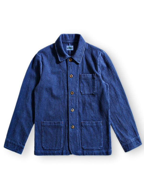 Handmade indigo dyed vintage jacket 