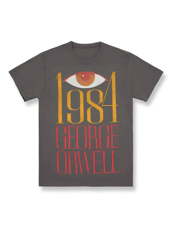 製品画像: ジョージ・オーウェル『1984』出版70周年記念Tシャツ正面図