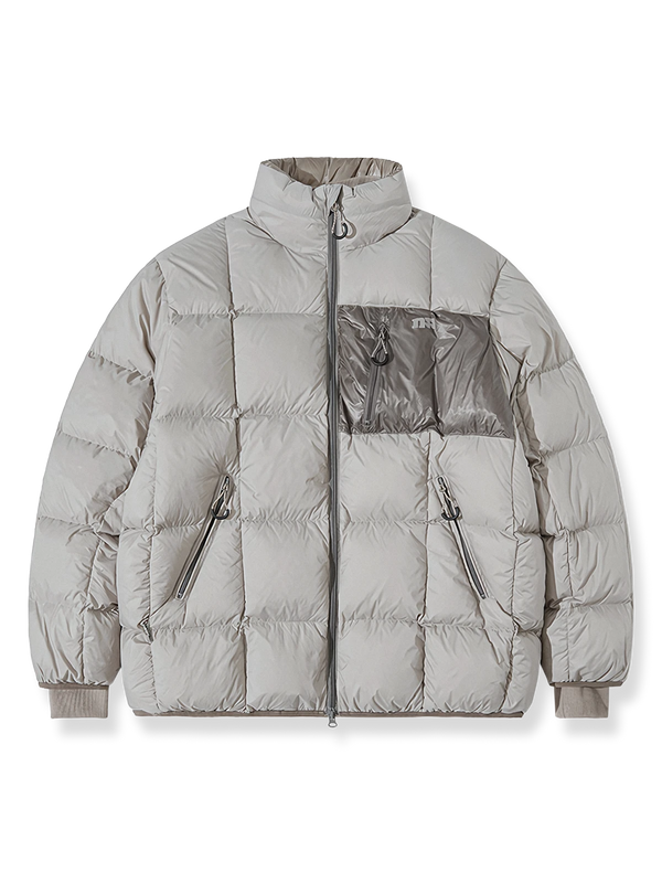 White duck down packable jacket