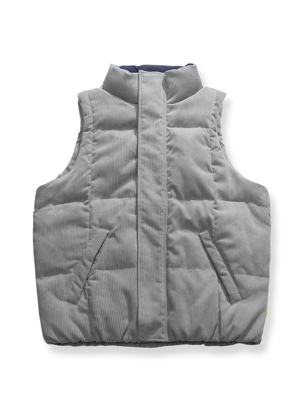 PARDON | Corduroy stand-up collar down vest