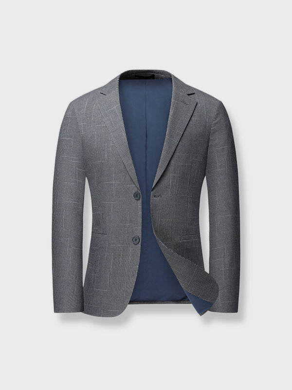 Single-breasted slim tailored jacket