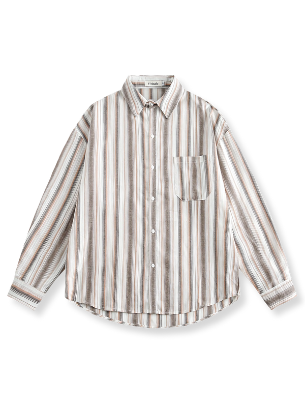 Striped shirt in two colors