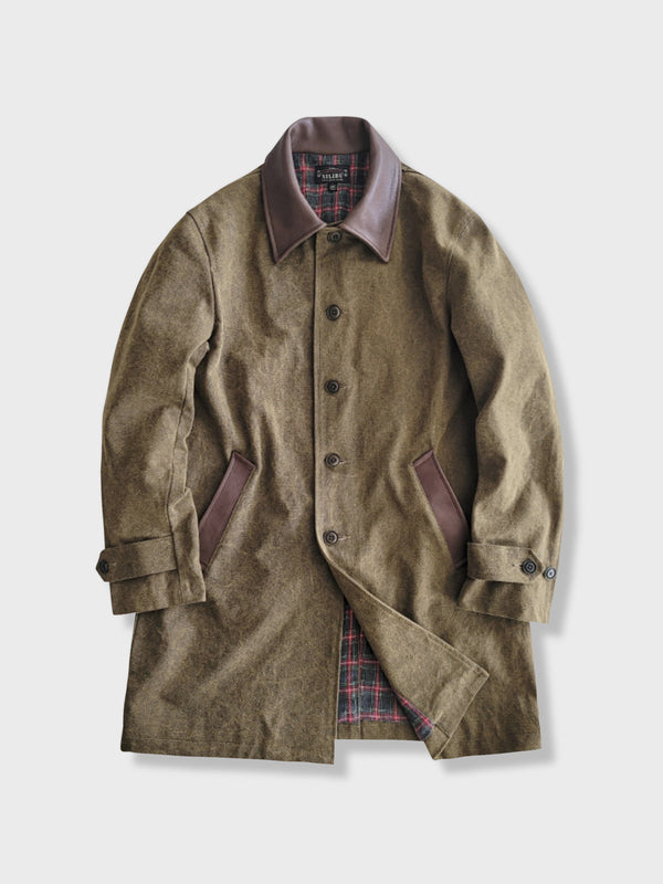 single-breasted trench coat