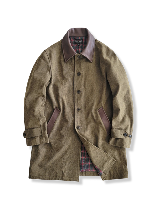 single-breasted trench coat