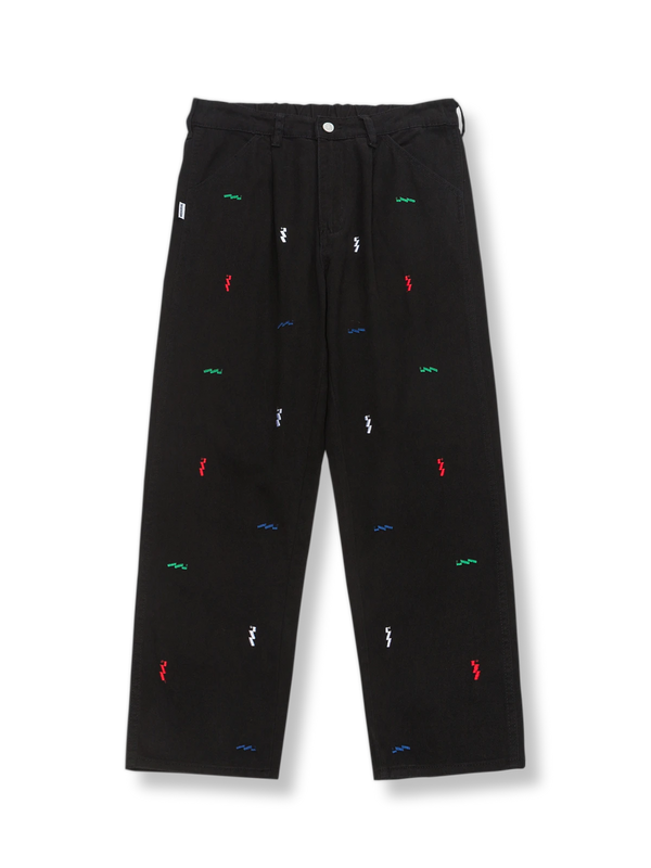 Embroidered work pants