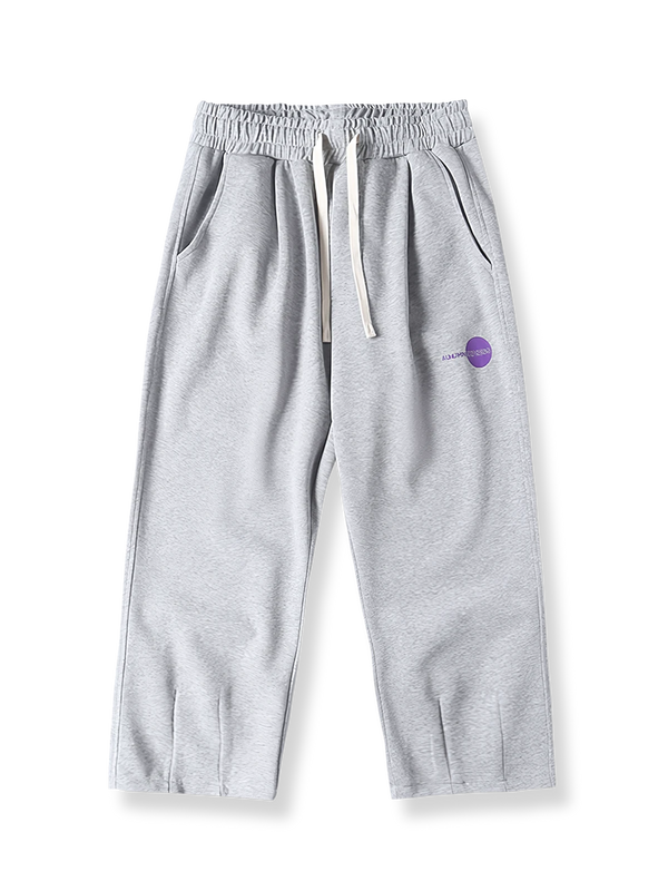 Sweat pants with darts at the hem