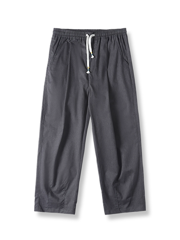 drawstring suit trousers