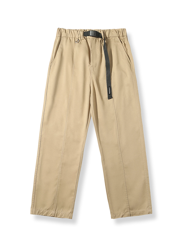 Cargo pants with webbing belt