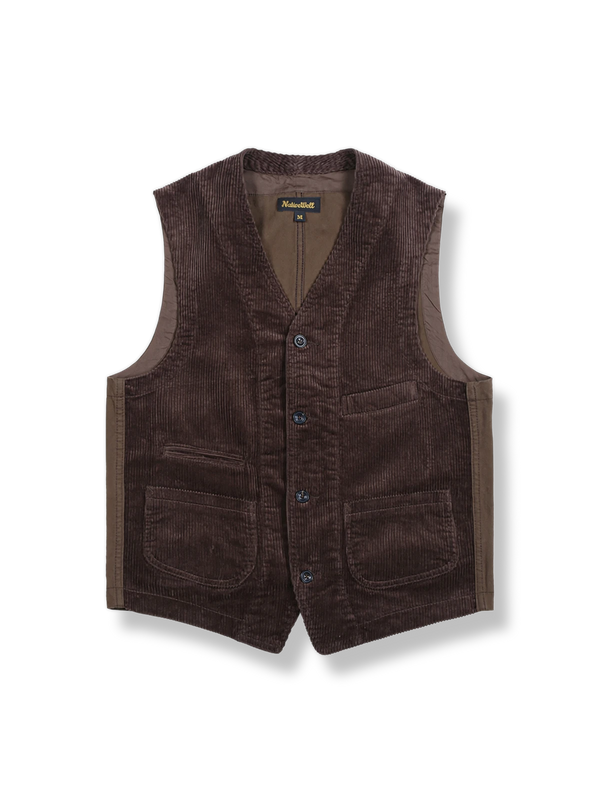 Corduroy work style vest