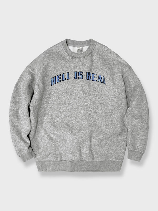 Vintage fleece sweatshirt "HELL IS REAL"