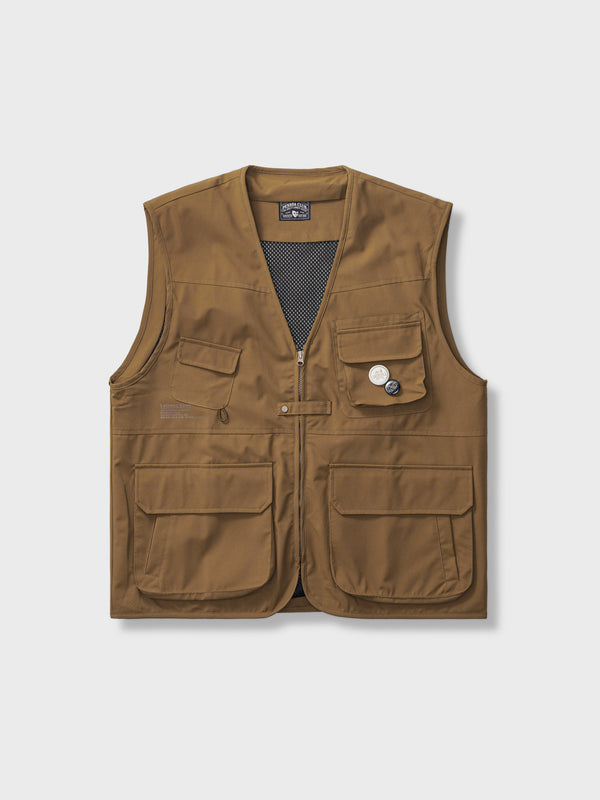 Brown V-neck vest