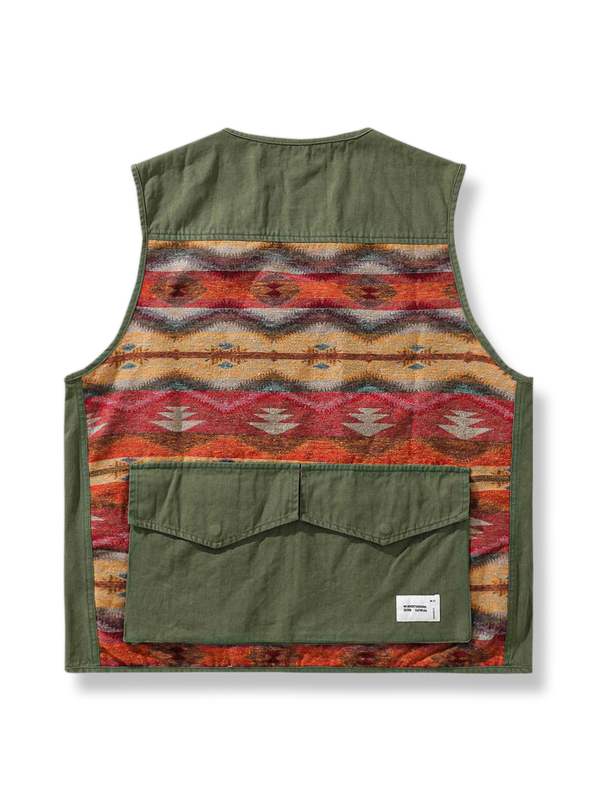 Ethnic style work vest