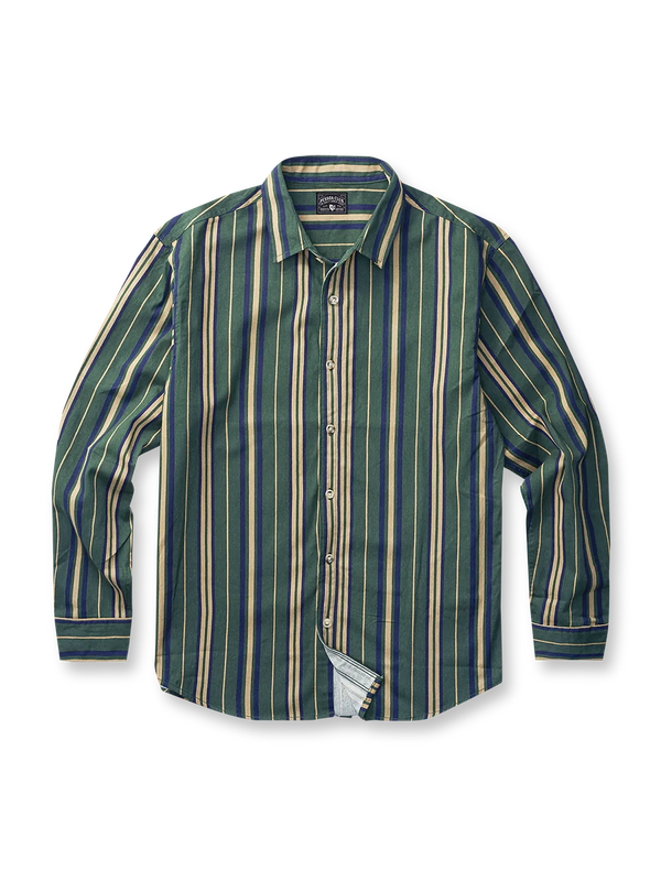 Wide striped cotton shirt