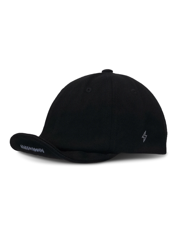 Embroidered short brim cap