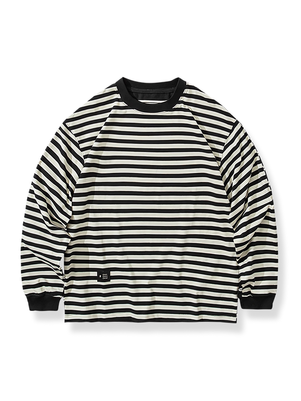 PESSOA | Striped cotton long sleeve T-shirt