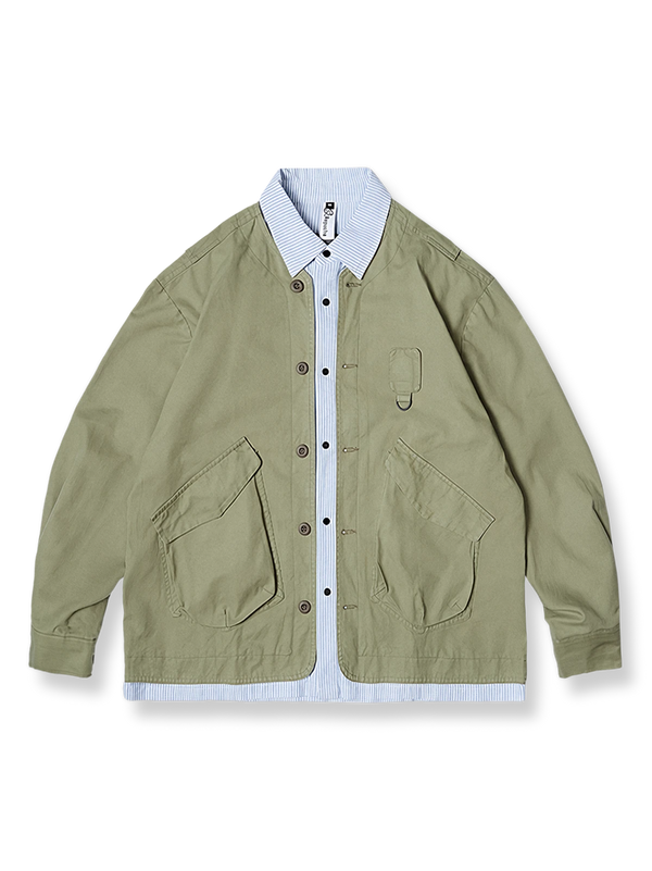 Shirt jacket available in two colors