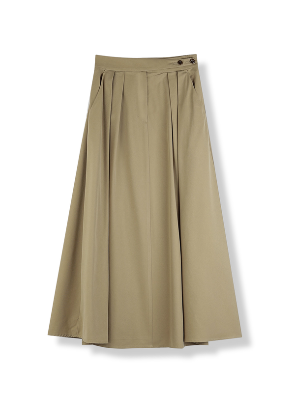 High Waist A-line Skirt