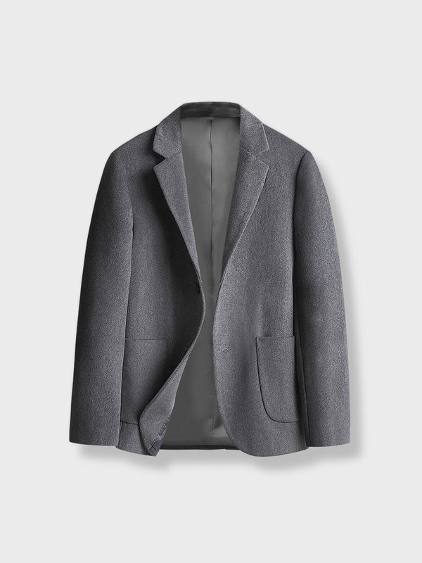 Single-breasted wool-blend suit