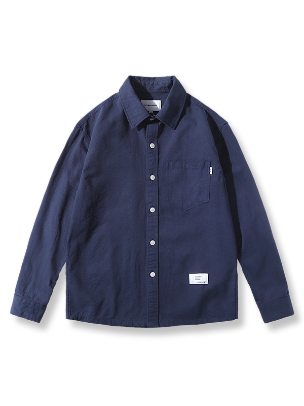 Plain 3-color cotton work shirt