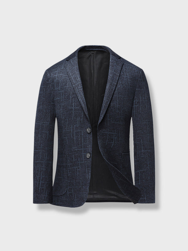 Non-stretch tailored suit jacket