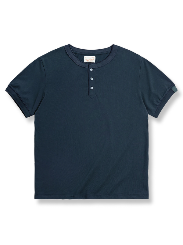 Classic Henley pure cotton T-shirt