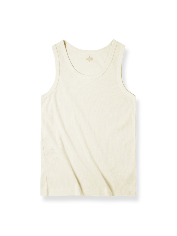 Ribbed slim-fit cotton tank top