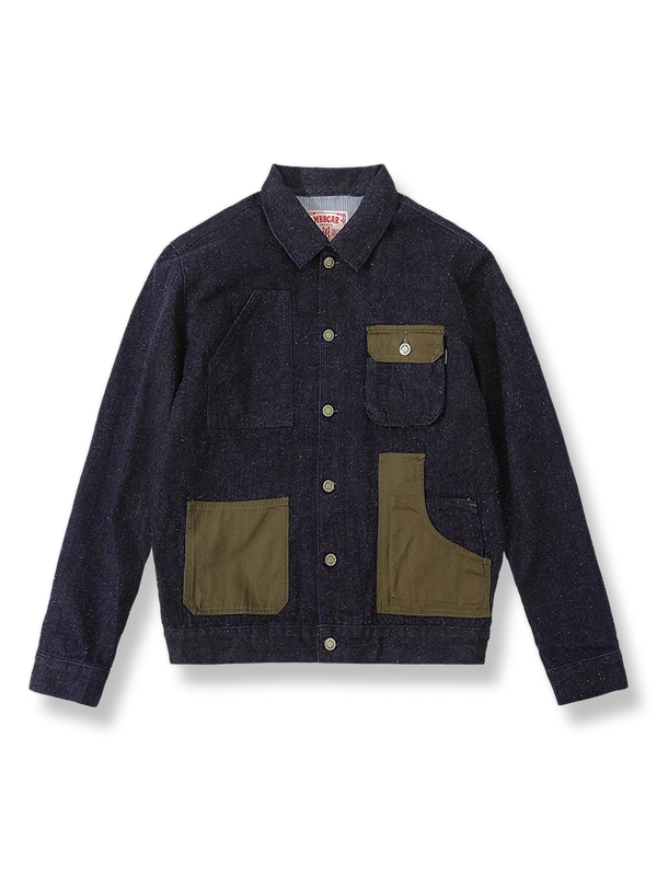 Pocket combination denim jacket