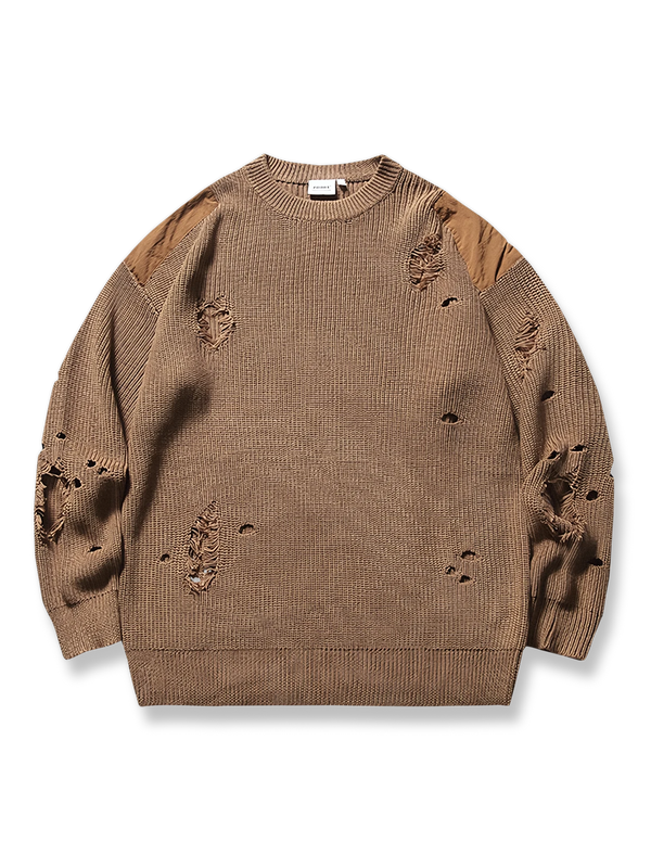 PARDON | Distressed knit sweater