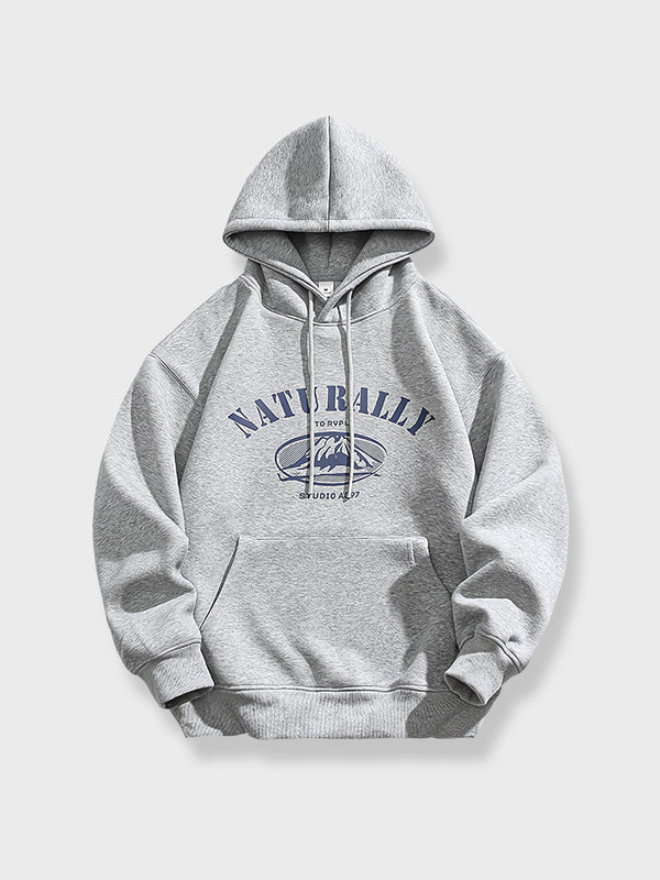 Printed hooded sweatshirt