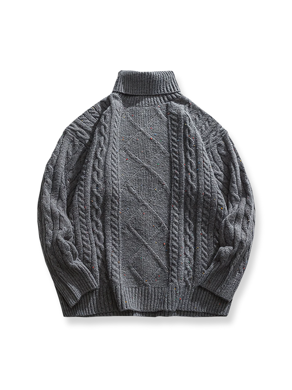 PESSOA | Cable knit turtleneck sweater