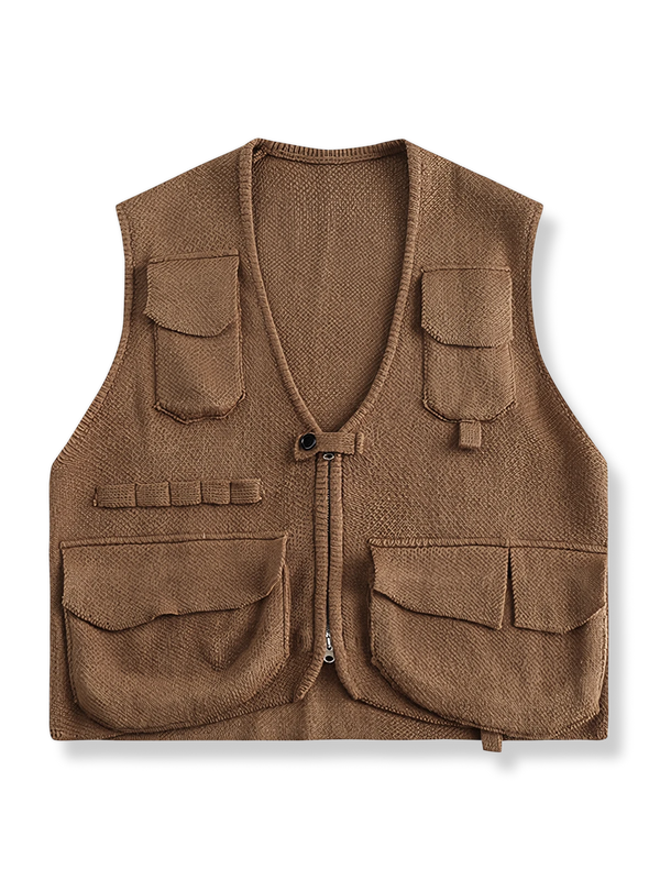 PARDON | Two-tone tweed vest