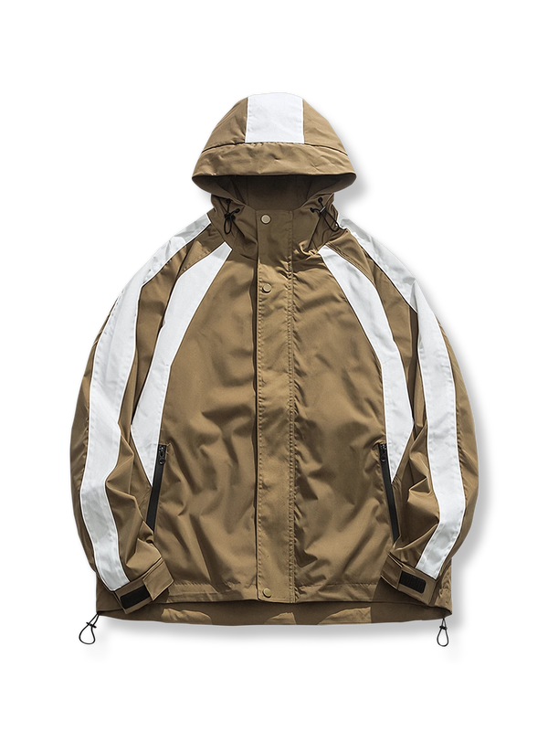 Hooded twill jacket