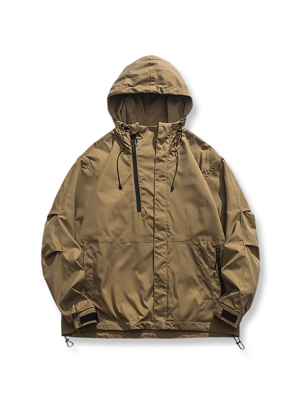 Windproof and waterproof hooded jacket