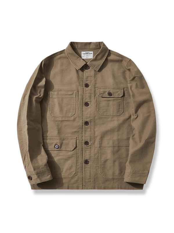 PESSOA | 3-color moleskin French work jacket