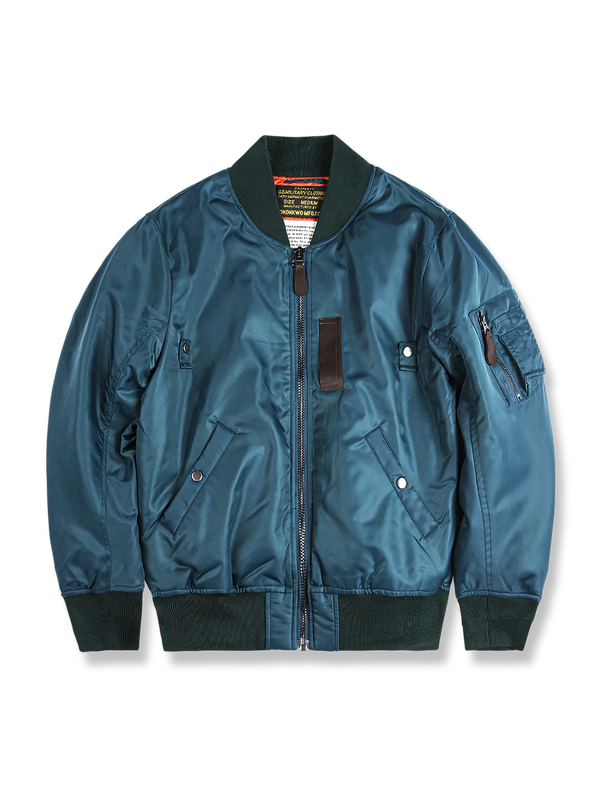 Air Porco | Wool blend lined flight jacket