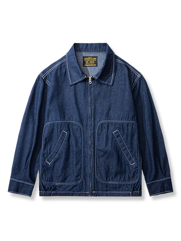 PESSOA | Plain denim tour jacket