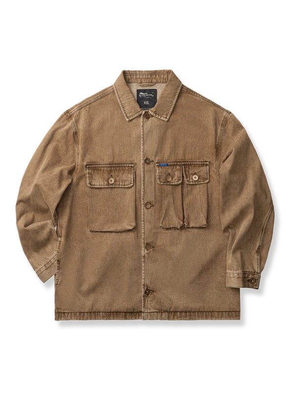 PESSOA | Bio &amp; Sand Wash Denim Jacket