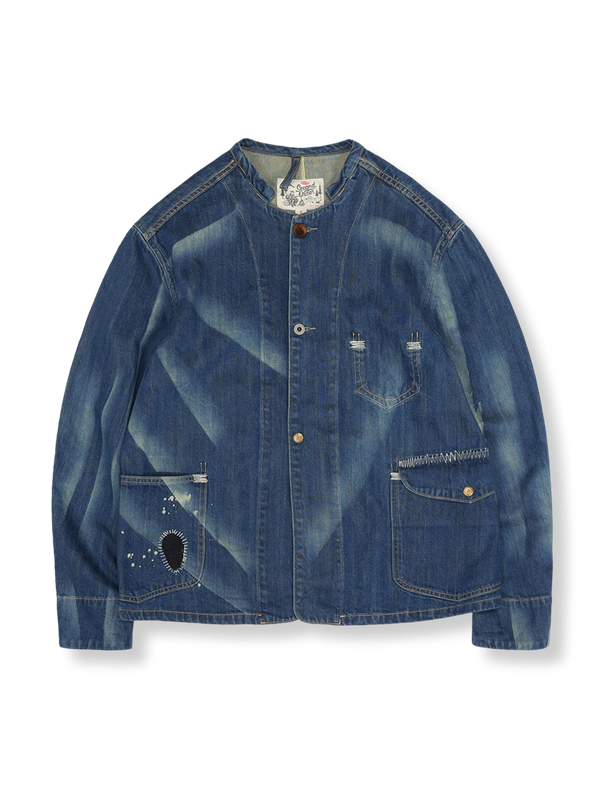 Vintage Washed Work Denim Jacket