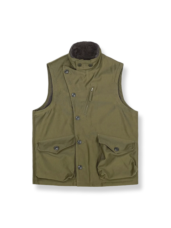 PESSOA | Wool blend stand-up collar vest