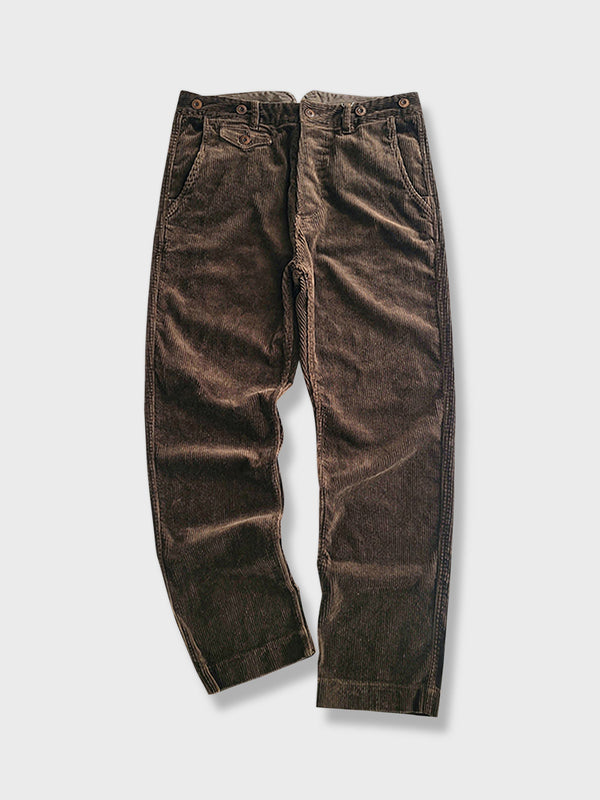 Brown corduroy slacks