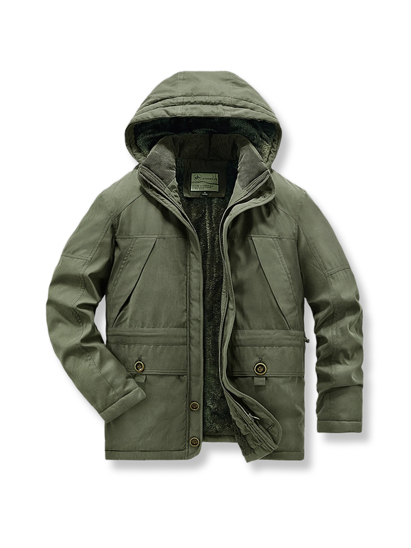 PESSOA | Fleece-lined, drawstring-equipped padded jacket