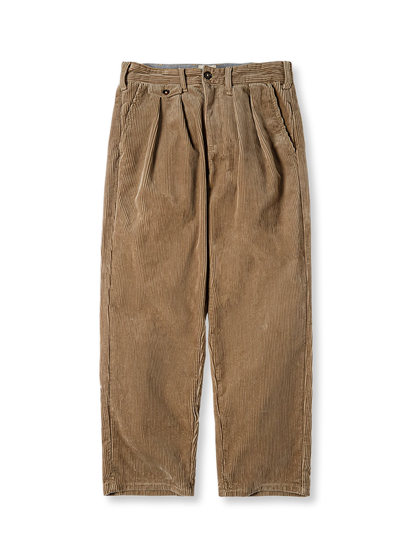 PESSOA | White corduroy wide pants