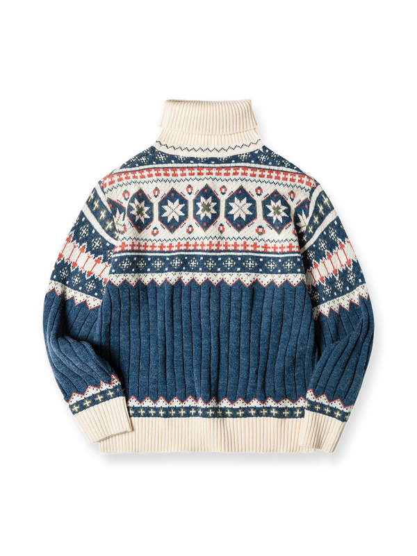 PESSOA | 2WAY Fair Isle knit sweater