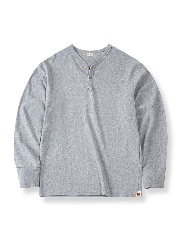 PESSOA | Heavyweight long sleeve henley shirt