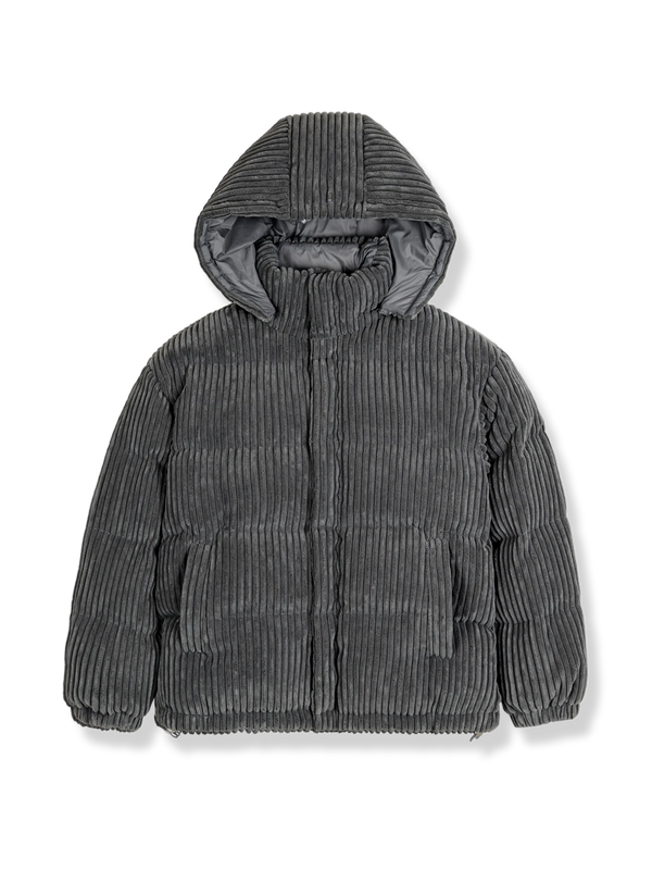 [Pre-order] PESSOA | Removable hood corduroy down jacket