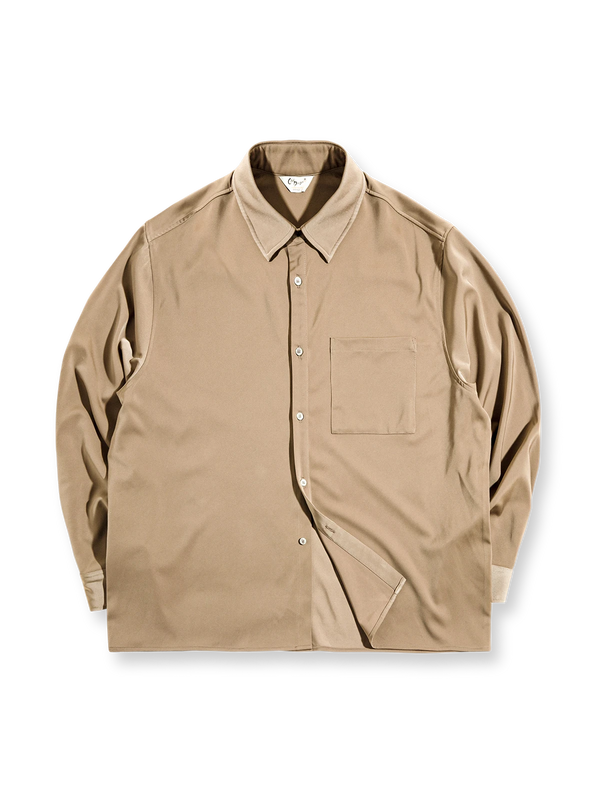 Satin long sleeve shirt