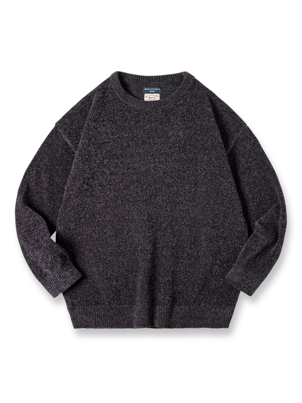 PESSOA | 3-color drop shoulder knit sweatshirt